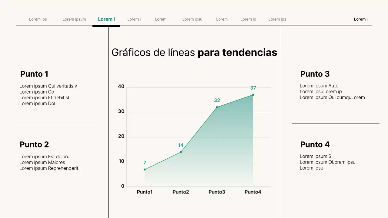 Presentación empresarial sencilla en beige