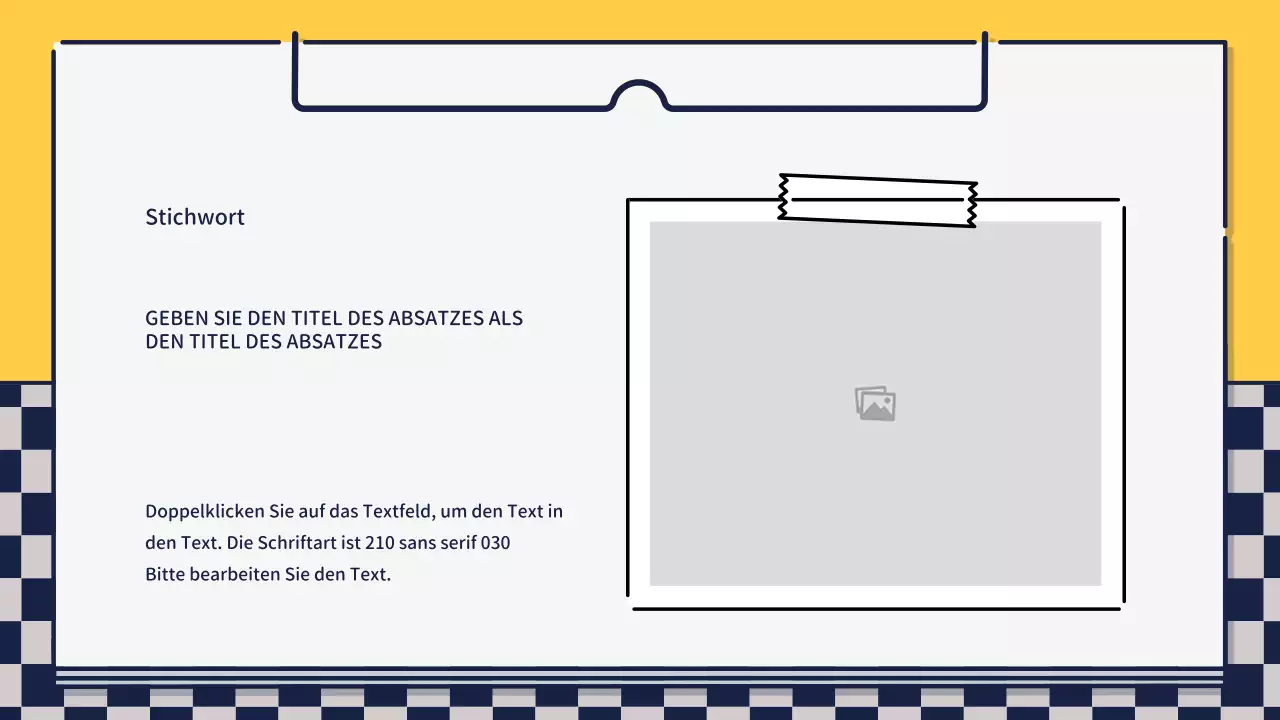 Präsentation zur Gestaltung von niedlichen, einfachen Symbolen in Grün und Gelb