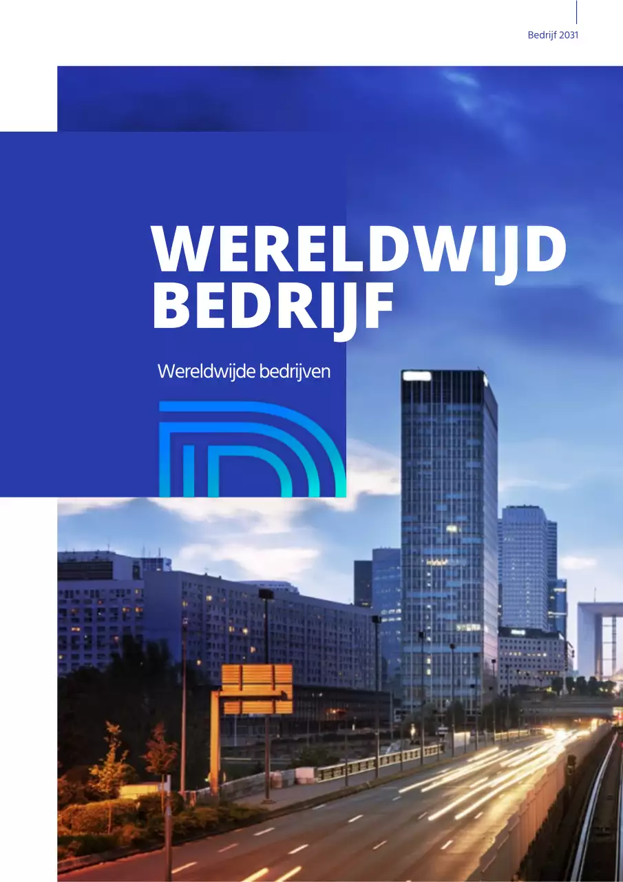 Zakelijke sollicitatiebrief met blauwe achtergrond voor stadsfotografie