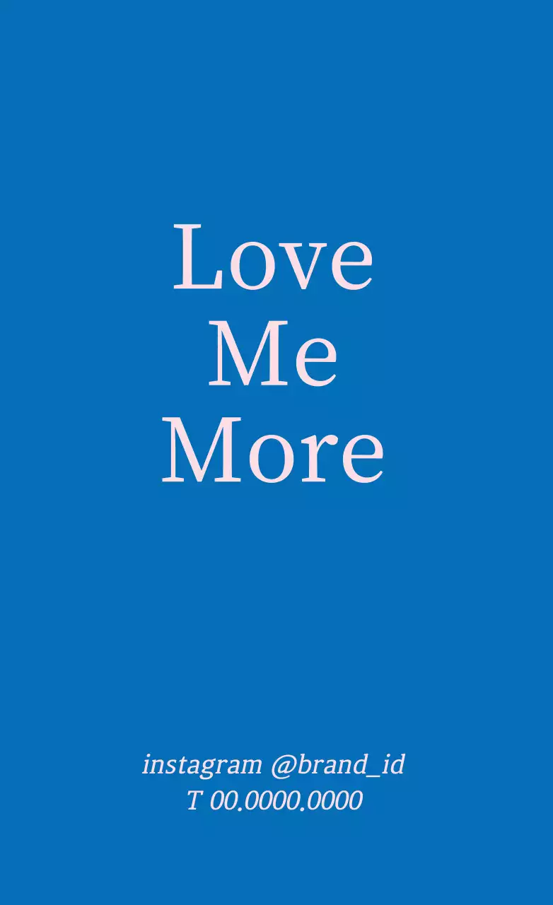 青とピンク色のシンプルなブランドラベル