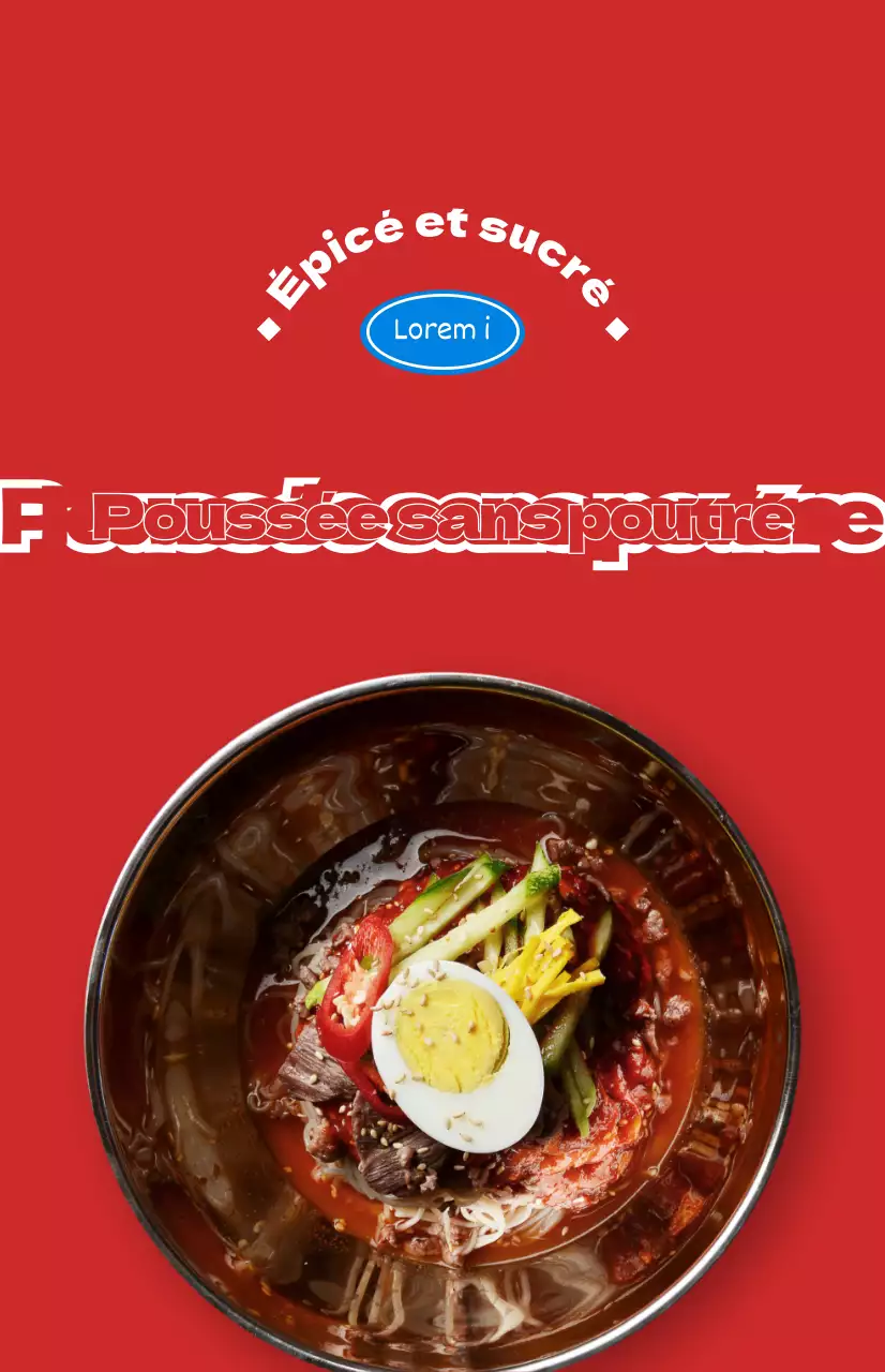 Promotions dans les restaurants avec des photos colorées de différents plats d'été