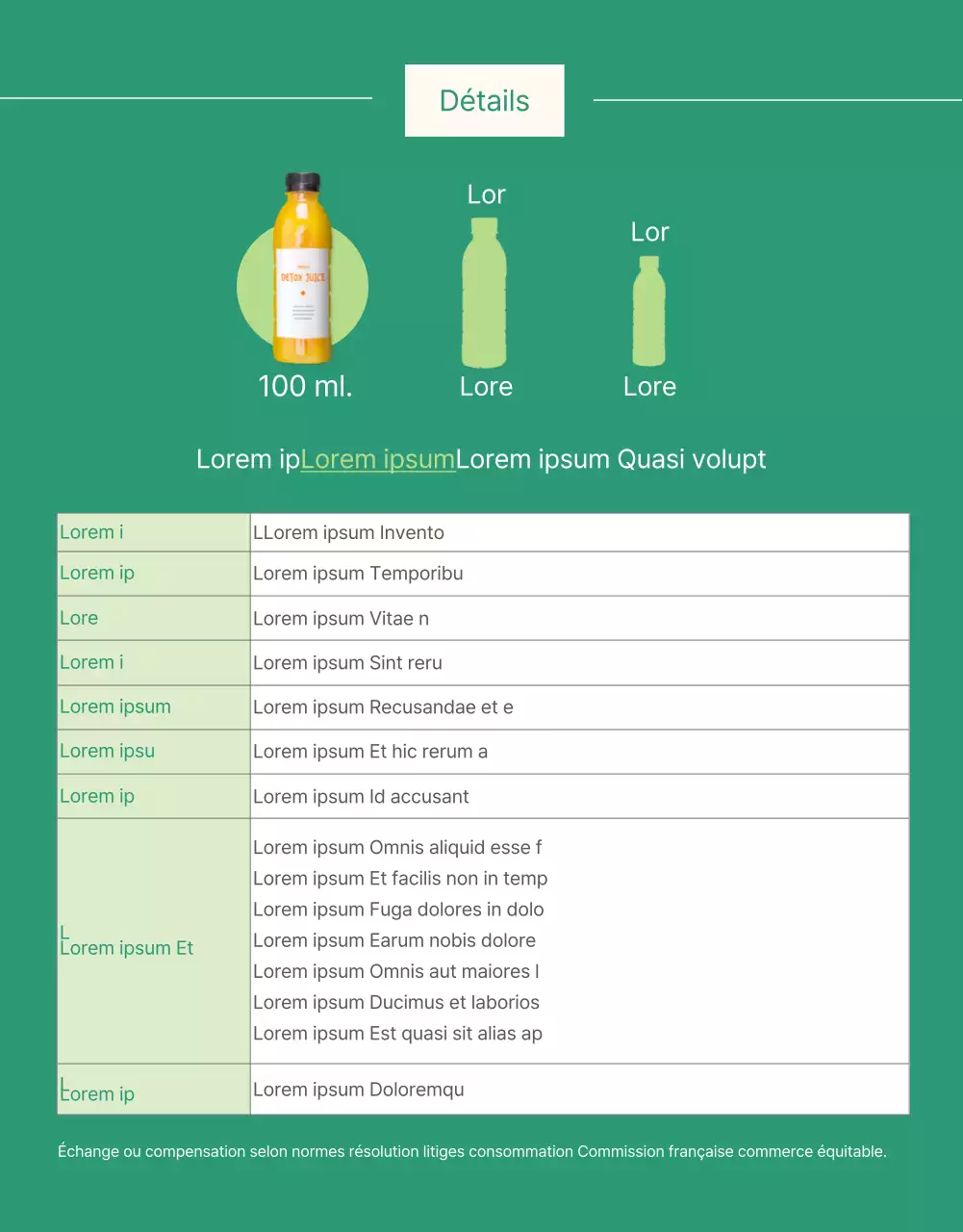 Un appel à l'action pour une boisson saine verte, de la ferme à la table