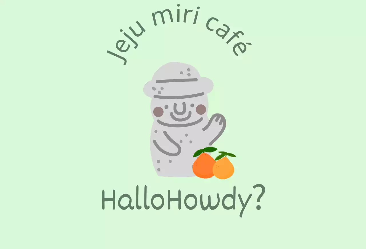 Jeju Cafe Balt, een schattig mintkleurig café met Jeju Island mandarijnen en dolharbangs