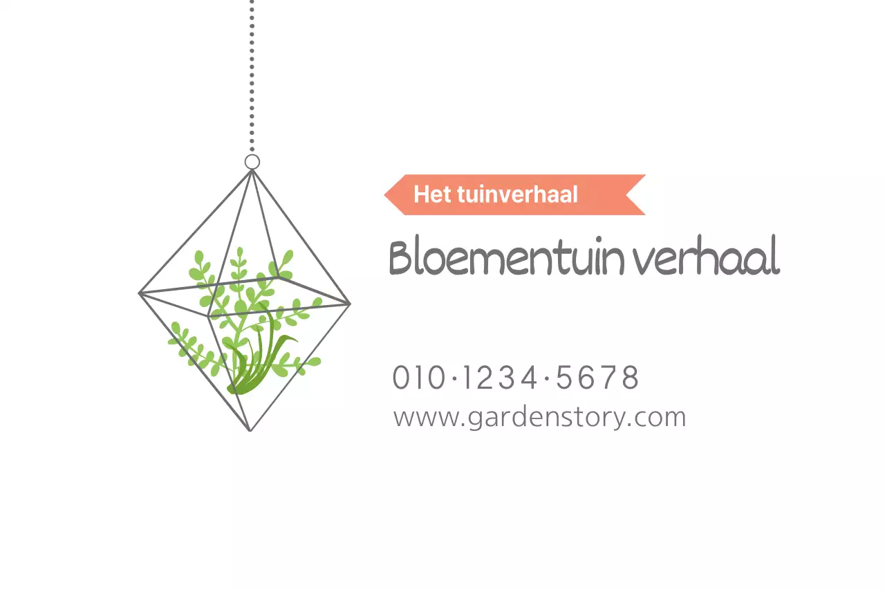 Bloementuin verhaal