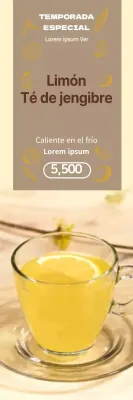 Promocione el menú de temporada de su cafetería con una foto limpia y amarilla