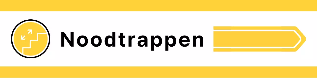 Voor locatiebegeleiding met eenvoudige gele en groene pictogrammen