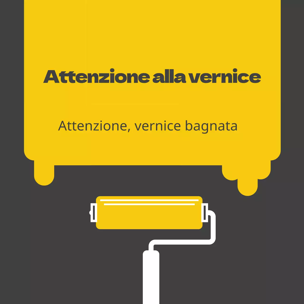 Attenzione alla vernice