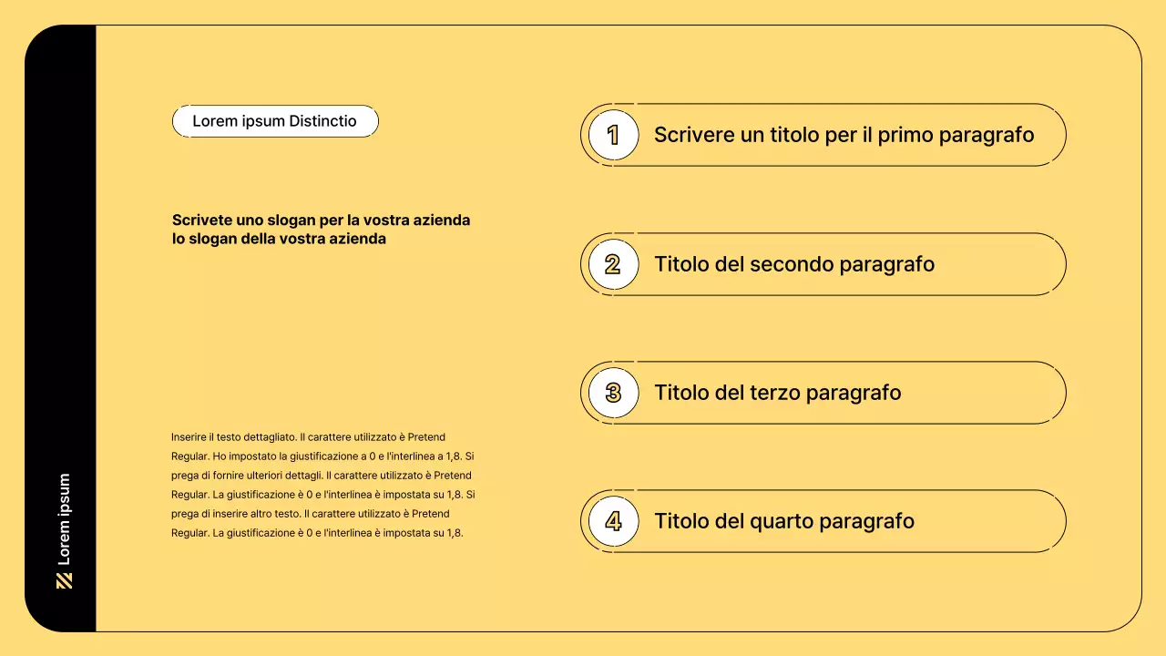 Illustrazione aziendale con linee semplici e colore giallo