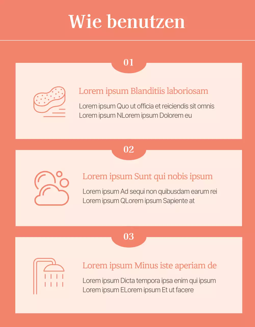 Werbung für ein Körperwaschmittel mit einer rosafarbenen Blumenillustration