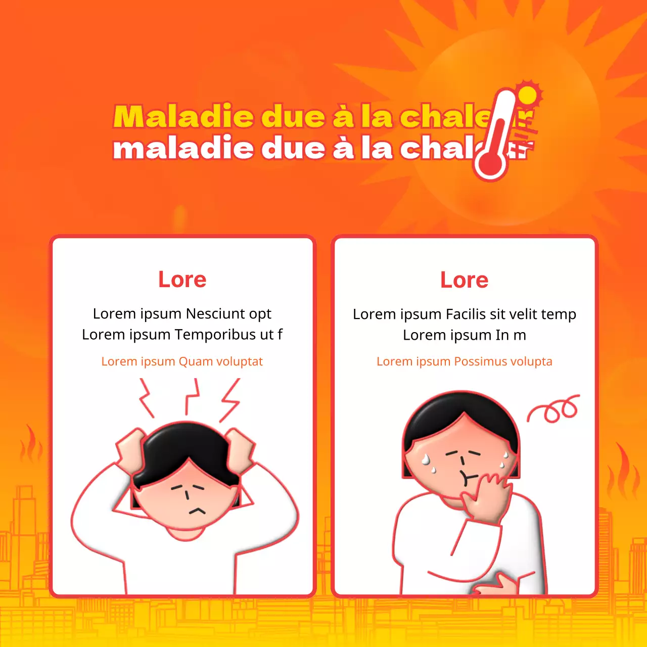 L'orange et le bleu des canicules estivales Comment faire face à la chaleur Les conseils de santé préventive expliqués