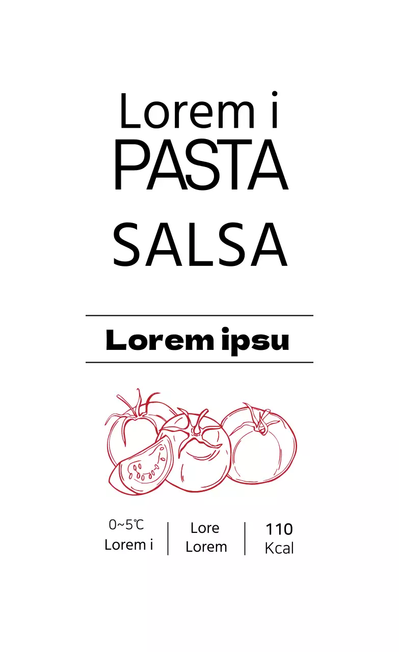 Etichette alimentari bianche illustrate e pulite