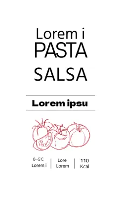 Etichette alimentari bianche illustrate e pulite