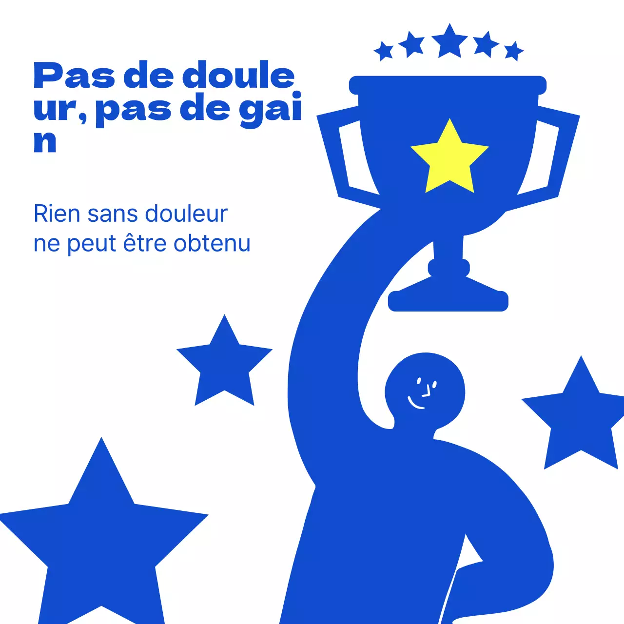 Des citations roses, simples et illustrées sur le succès avec le contenu suivant