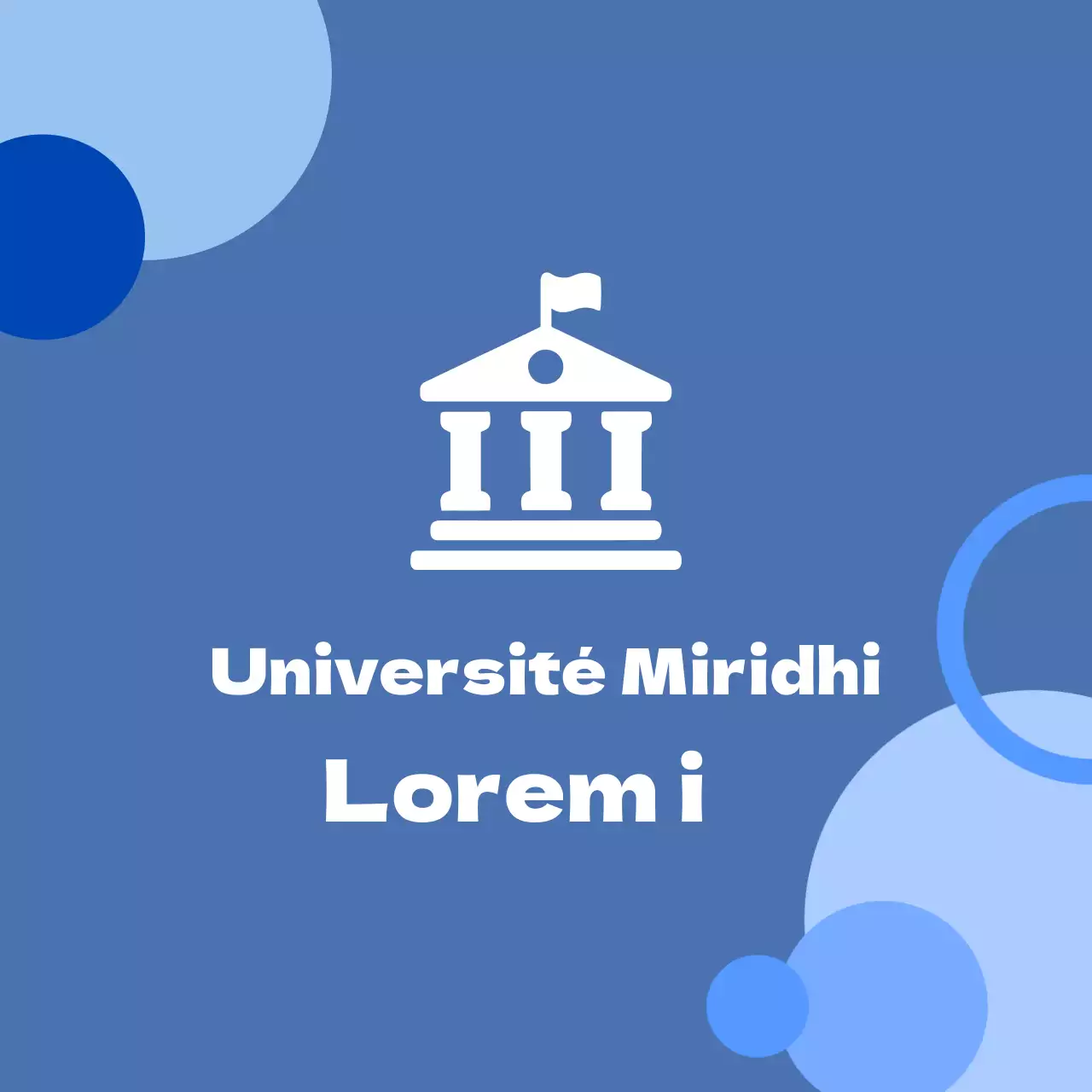 Valeant, fond bleu avec un logo représentant une académie.