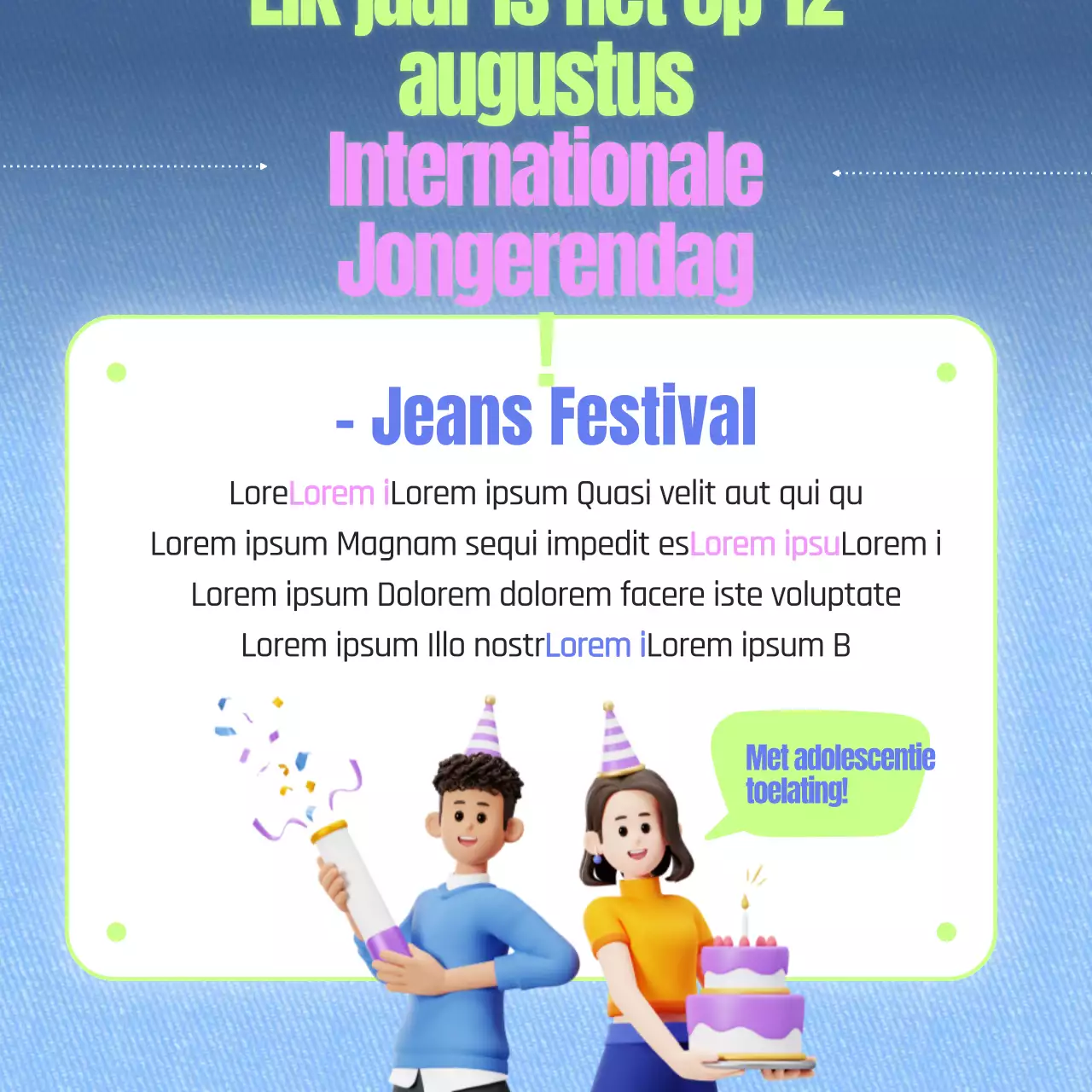 Promoot je festival met een kleurrijk en leuk concept