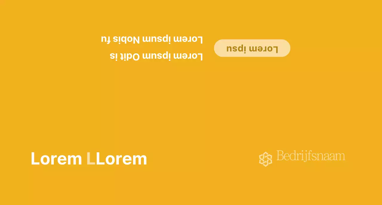 Een eenvoudige promotie voor nationale verzekeringen met gele tekst