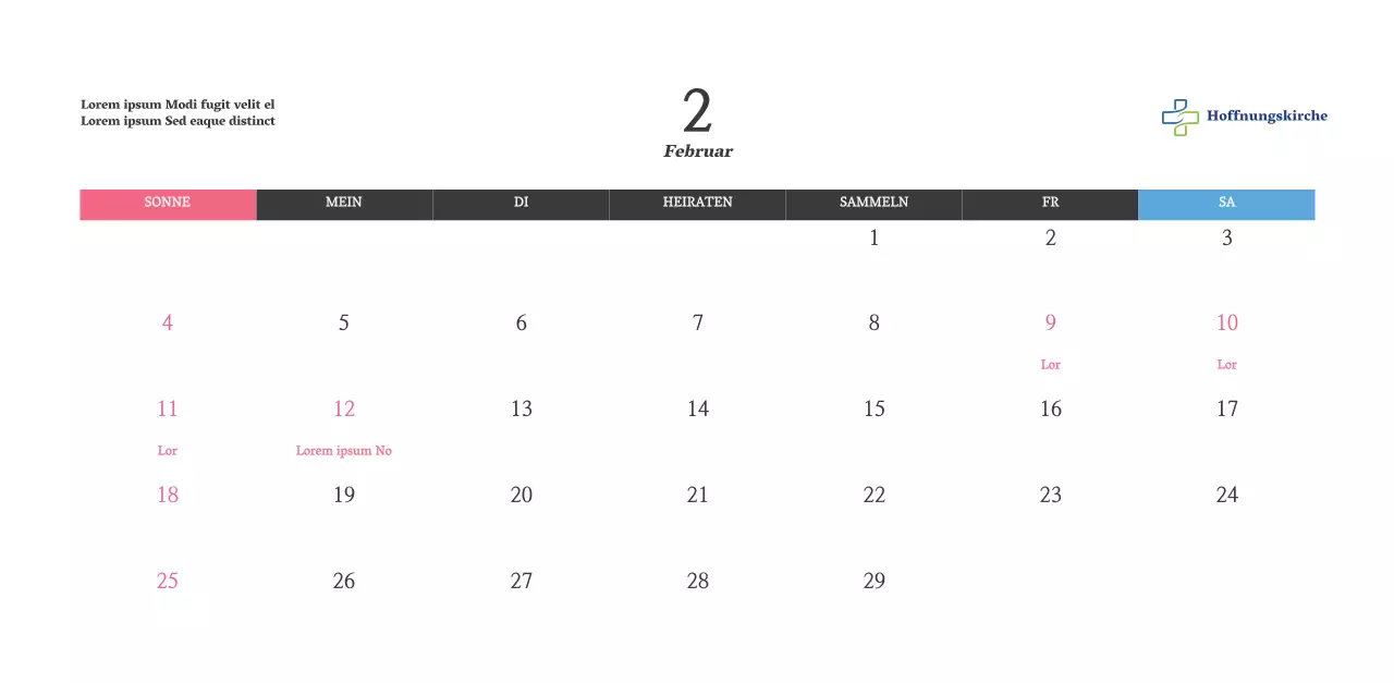 Kalender mit aufmunternden Kirchenbildern