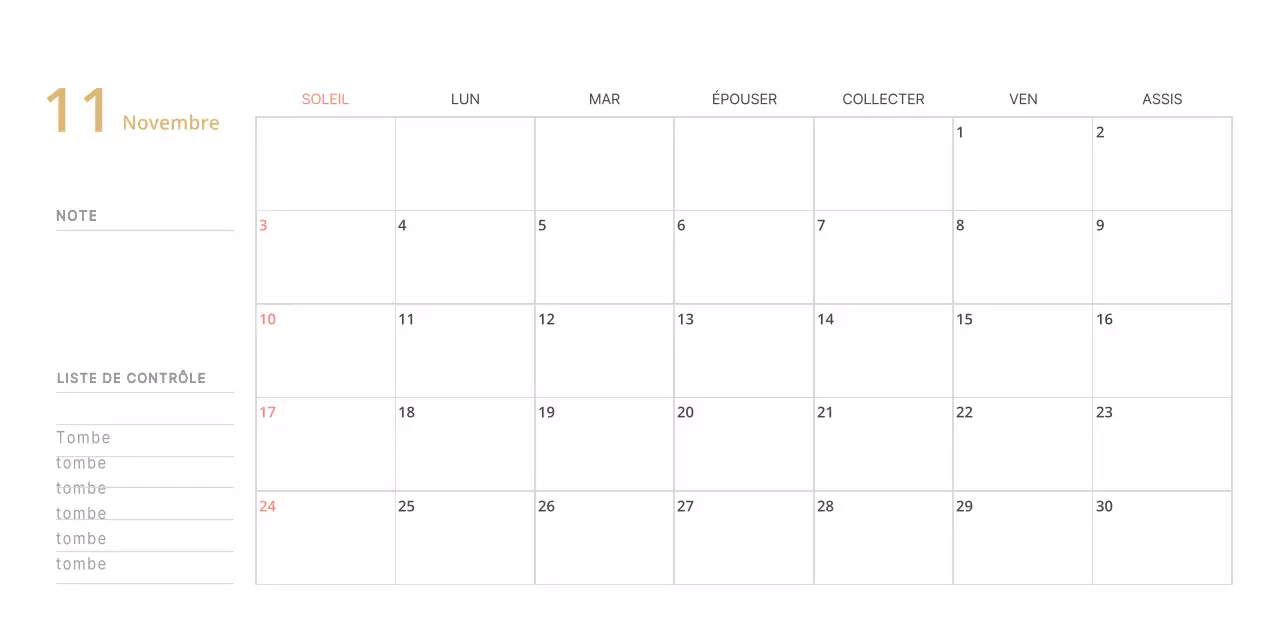 Calendrier de bureau illustré vert sur le thème de la famille
