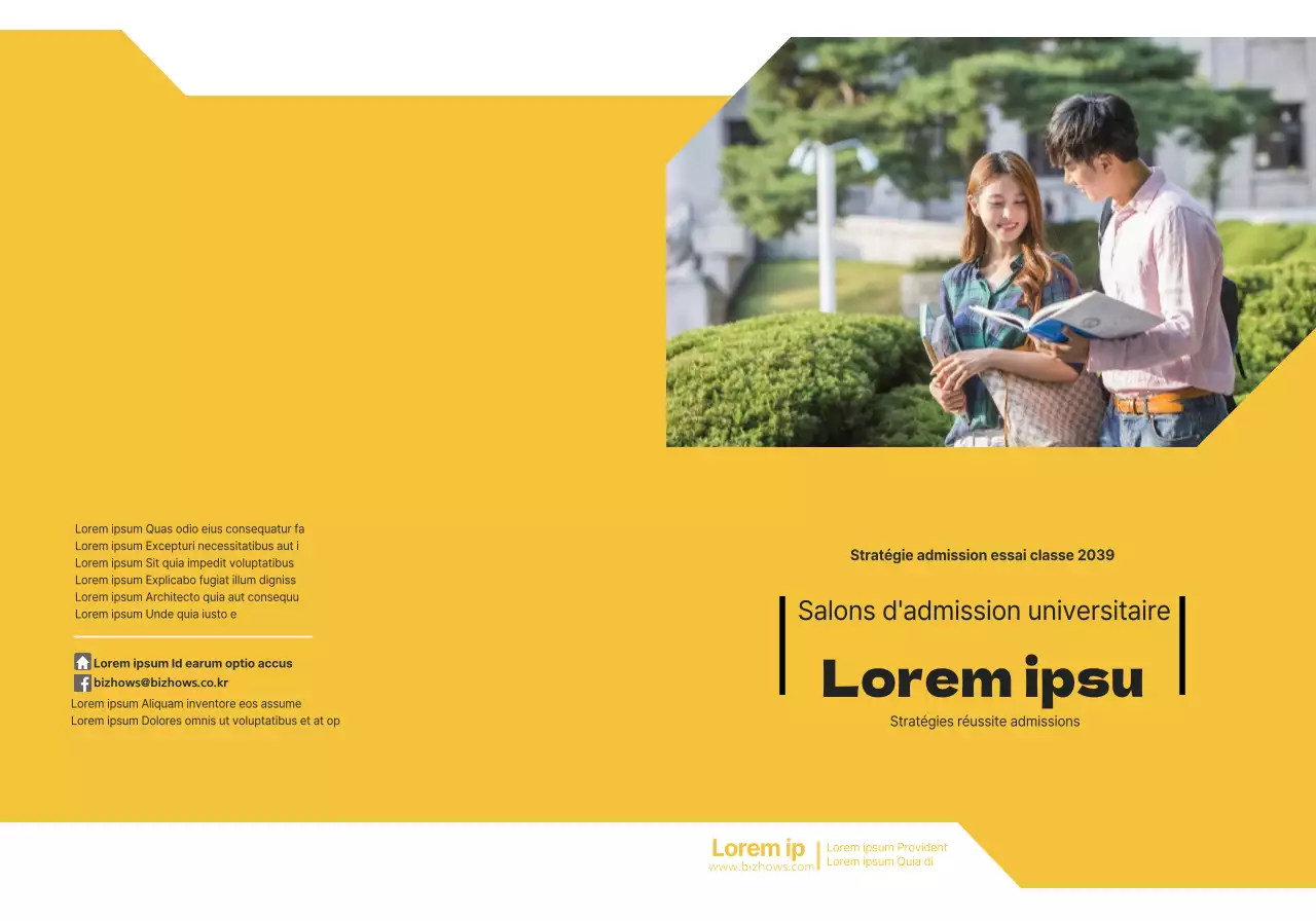 Séance d'information sur l'université jaune et noire école