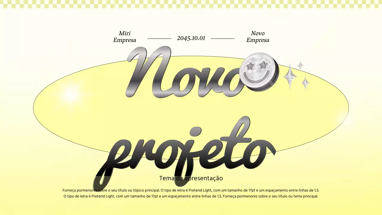 Proposta de projeto comercial kitsch em amarelo