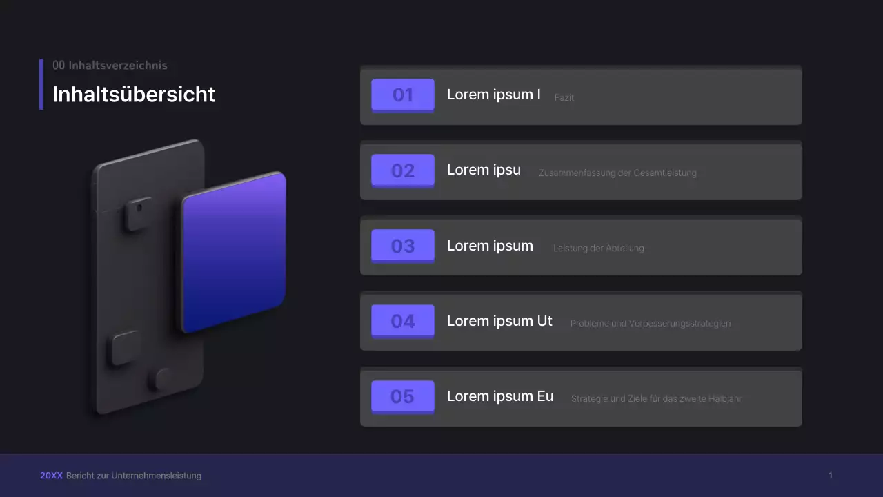 Lila, dreidimensionale UI-Konzept Business-Präsentation Kit