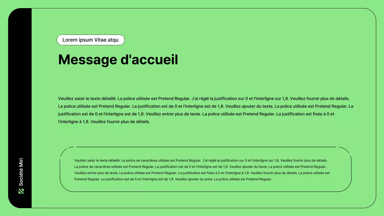 Illustration d'entreprise avec des lignes simples en vert