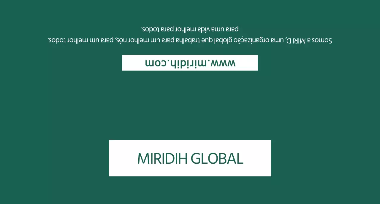 Um simples Mirridi Global verde escuro para promoção da empresa