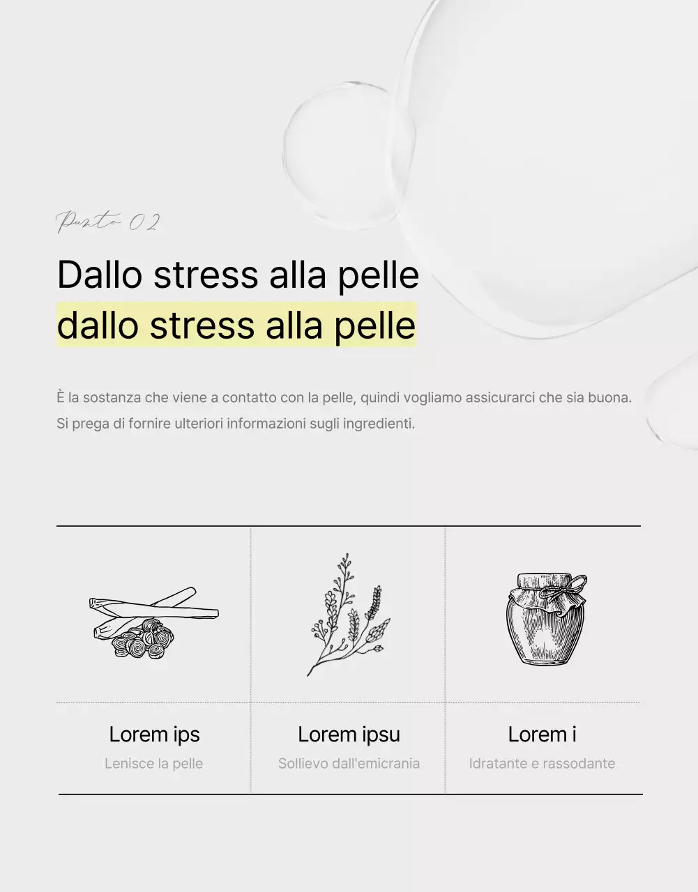 Pagina di vendita di bombe da bagno dall'aspetto naturale con palme verdi