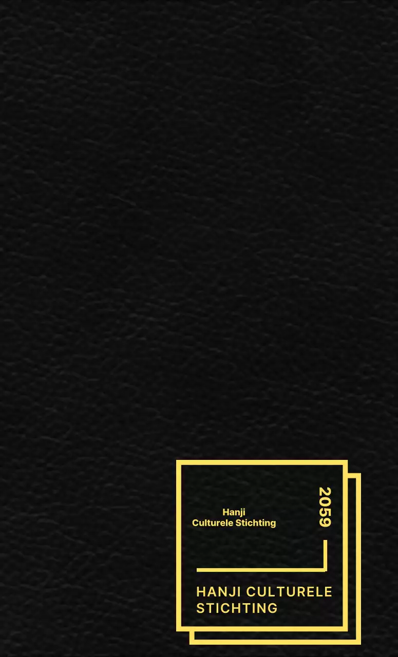 Een promotiestuk voor de Hanji Cultural Foundation met een strakke lay-outstijl.