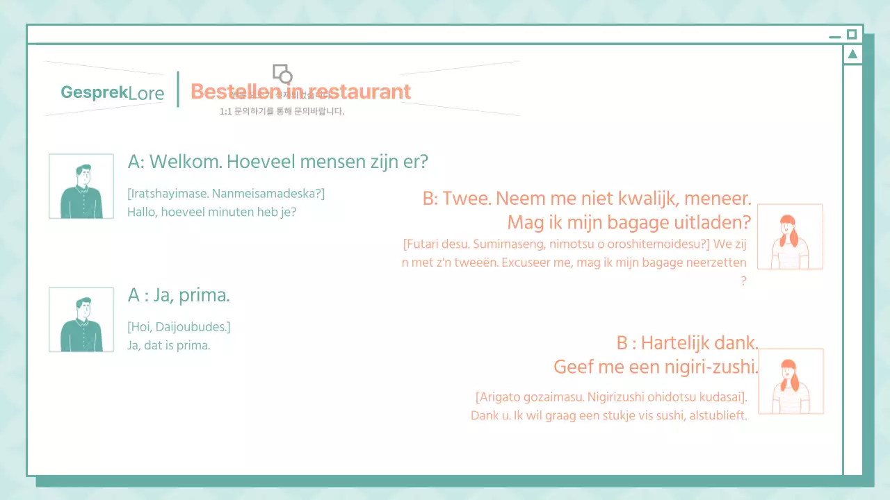 Een eenvoudige Japanse les in munt en sinaasappel
