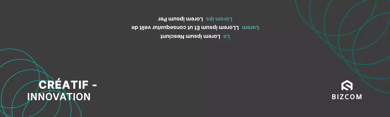 Bizcom simple en noir et gris pour promouvoir votre entreprise