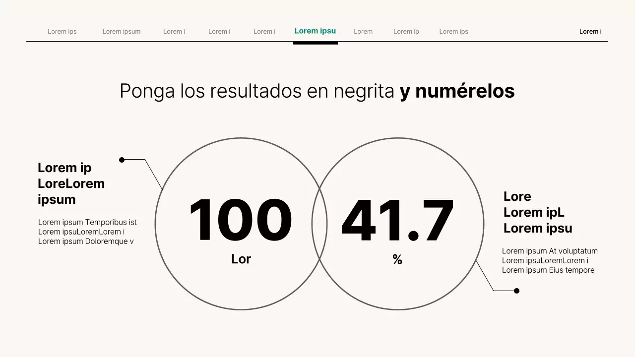 Presentación empresarial sencilla en beige