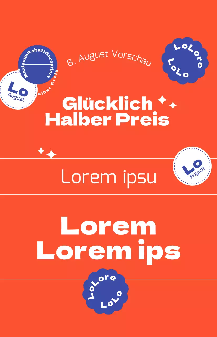 Rabattaktionen mit einem fetten roten Hintergrund