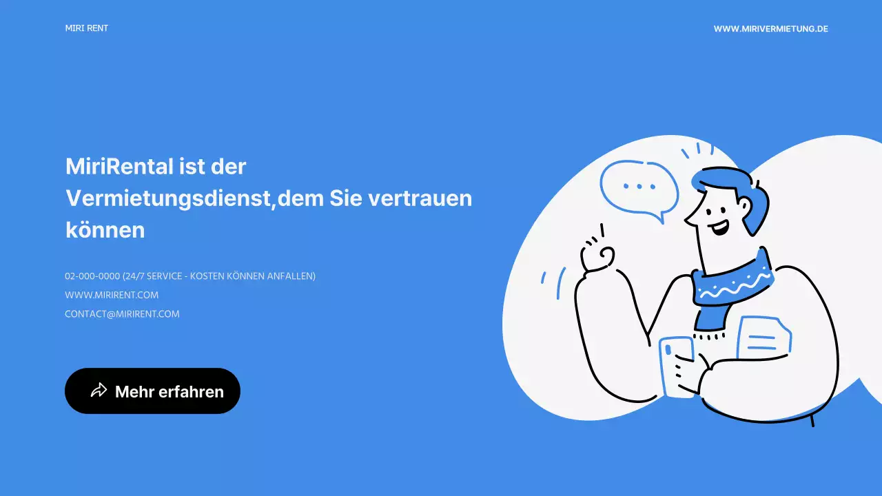 Präsentation des Gerätemietservices