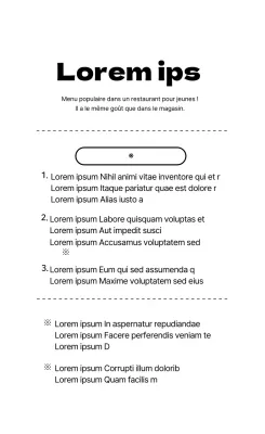 Étiquettes de recettes alimentaires propres à ligne blanche