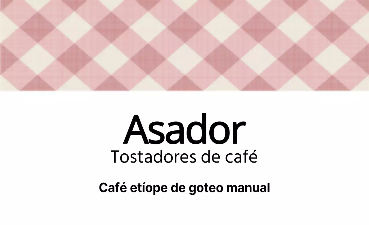 Café de goteo manual