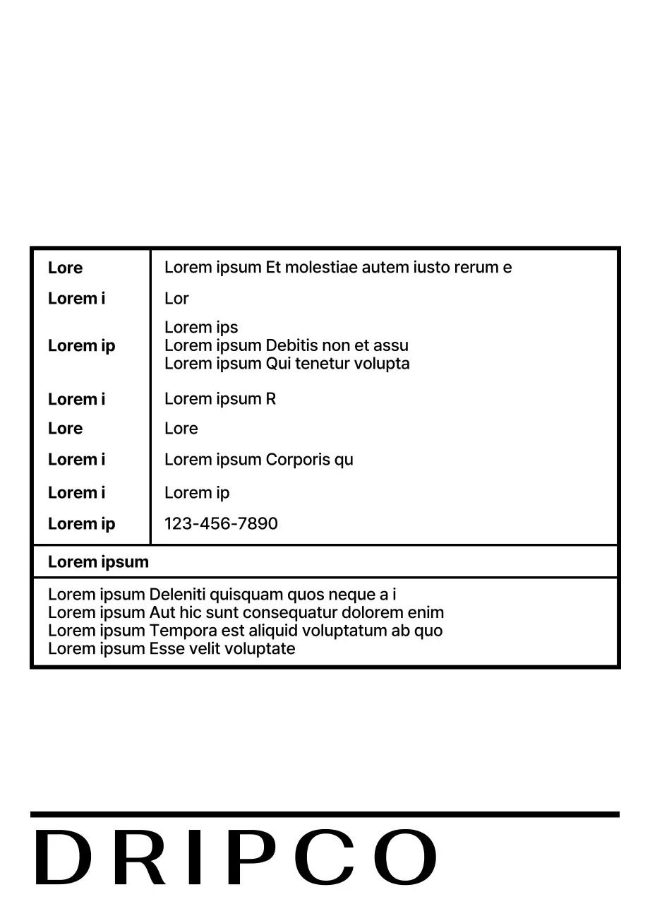 Design con un motivo di linee nere