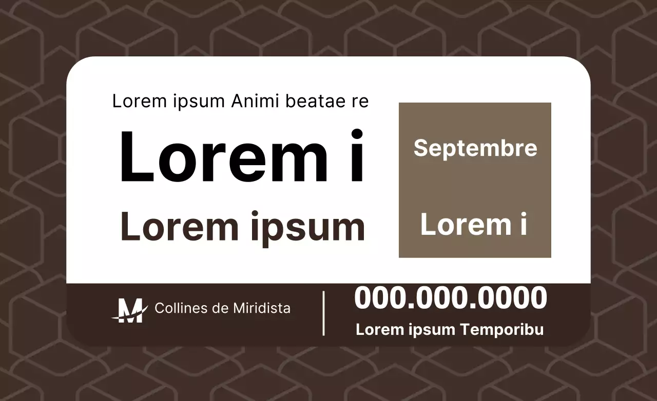 Motif coloré marron promotion des ventes de biens immobiliers