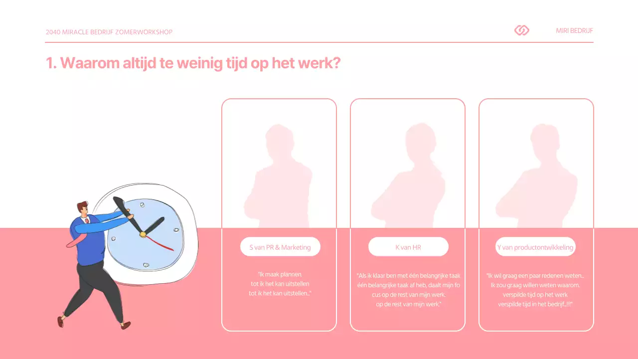 Pinkerton's Tijdmanagementvaardigheden Presentatie Werkplek Training Werkplek Productiviteit Planner Kalender