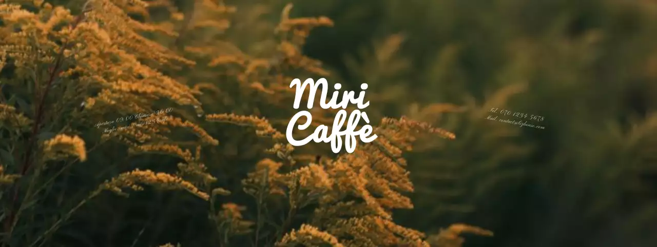 Promuovete la vostra caffetteria con i caldi colori autunnali del giallo e del verde