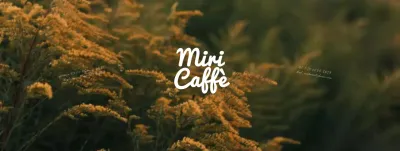 Promuovete la vostra caffetteria con i caldi colori autunnali del giallo e del verde