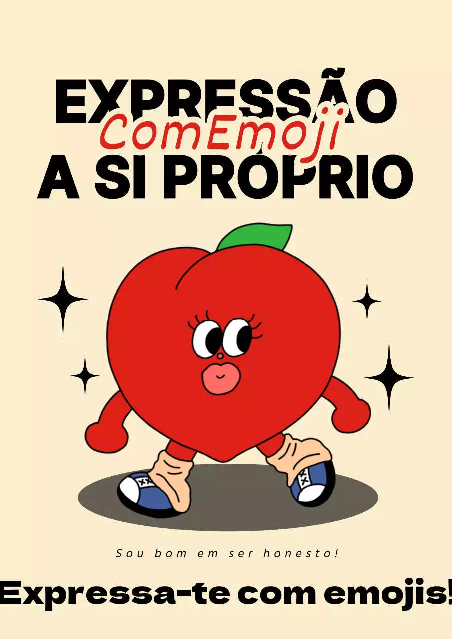 Amarelo e vermelho Personagens giros Dia dos Emojis