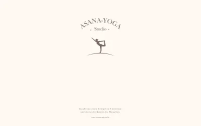 Yoga-Werbematerialien mit einem beruhigenden, emotionalen Design