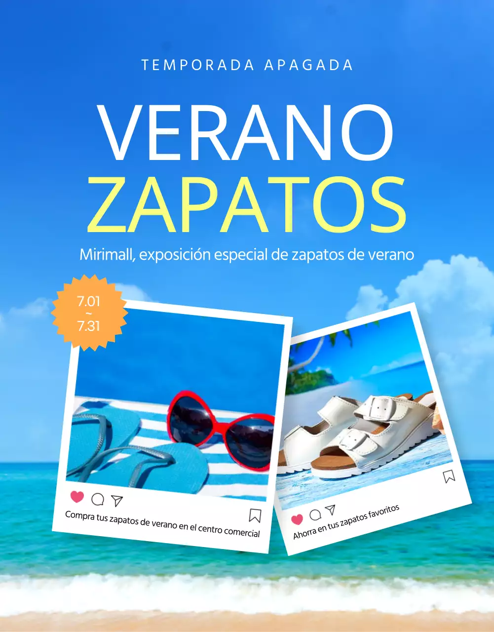 Promueva unas rebajas de verano naturales con azules claros y azules