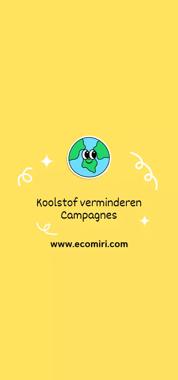 Schattige gele milieu-illustratie voor de Save the Planet-campagne