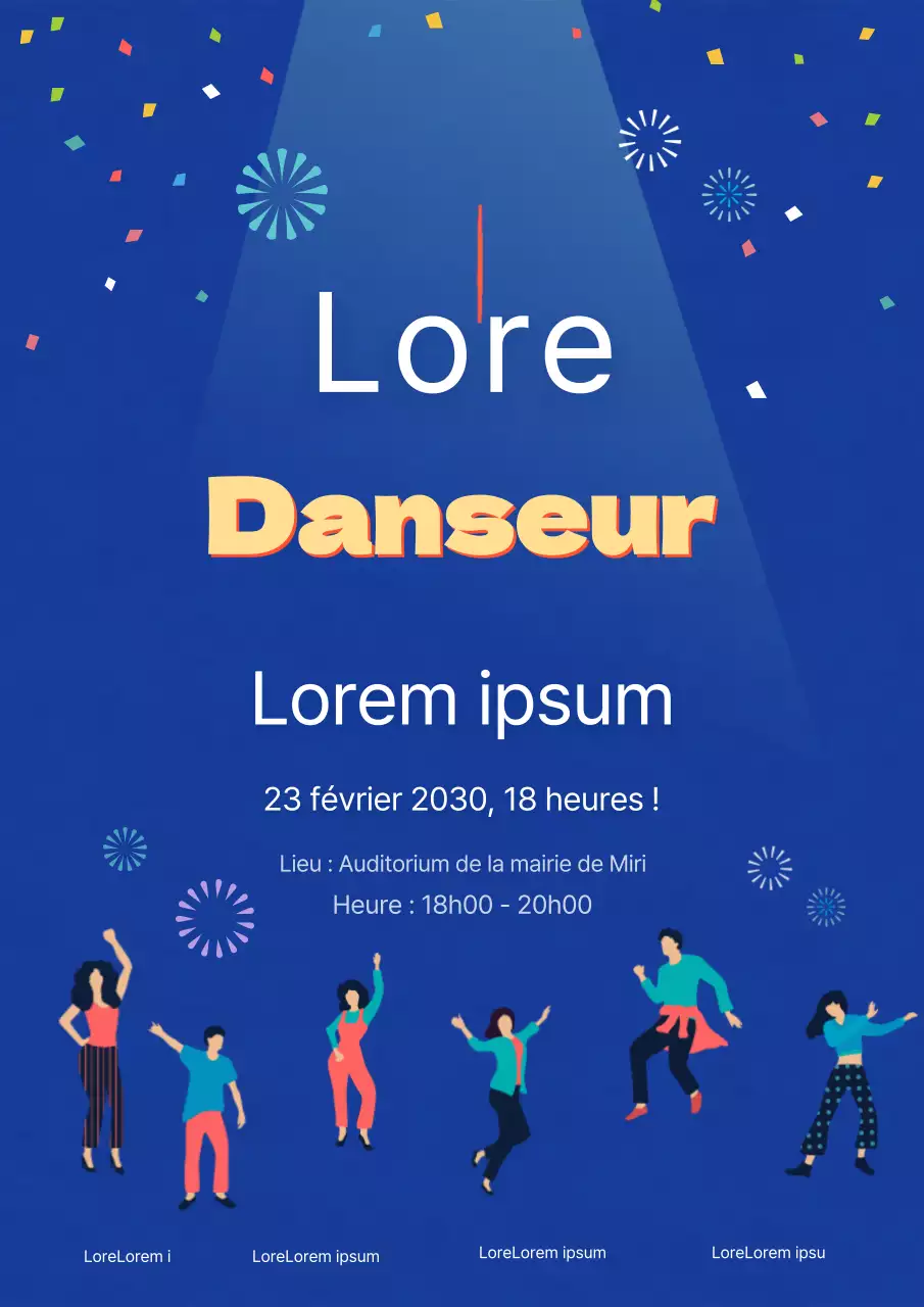 Guide des illustrations de danse dans la marine