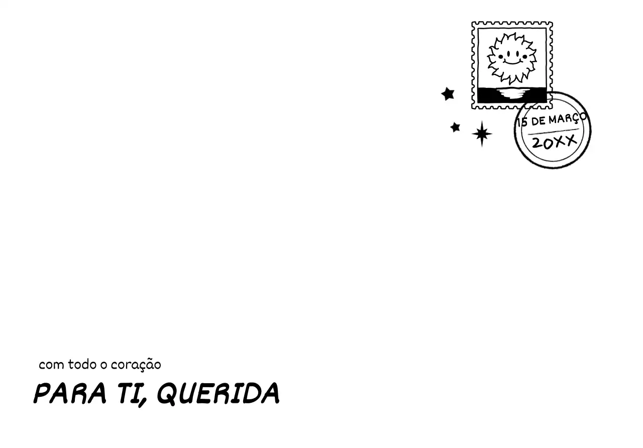 Para letras com uma ilustração de carimbo gira com um conceito preto desenhado à mão