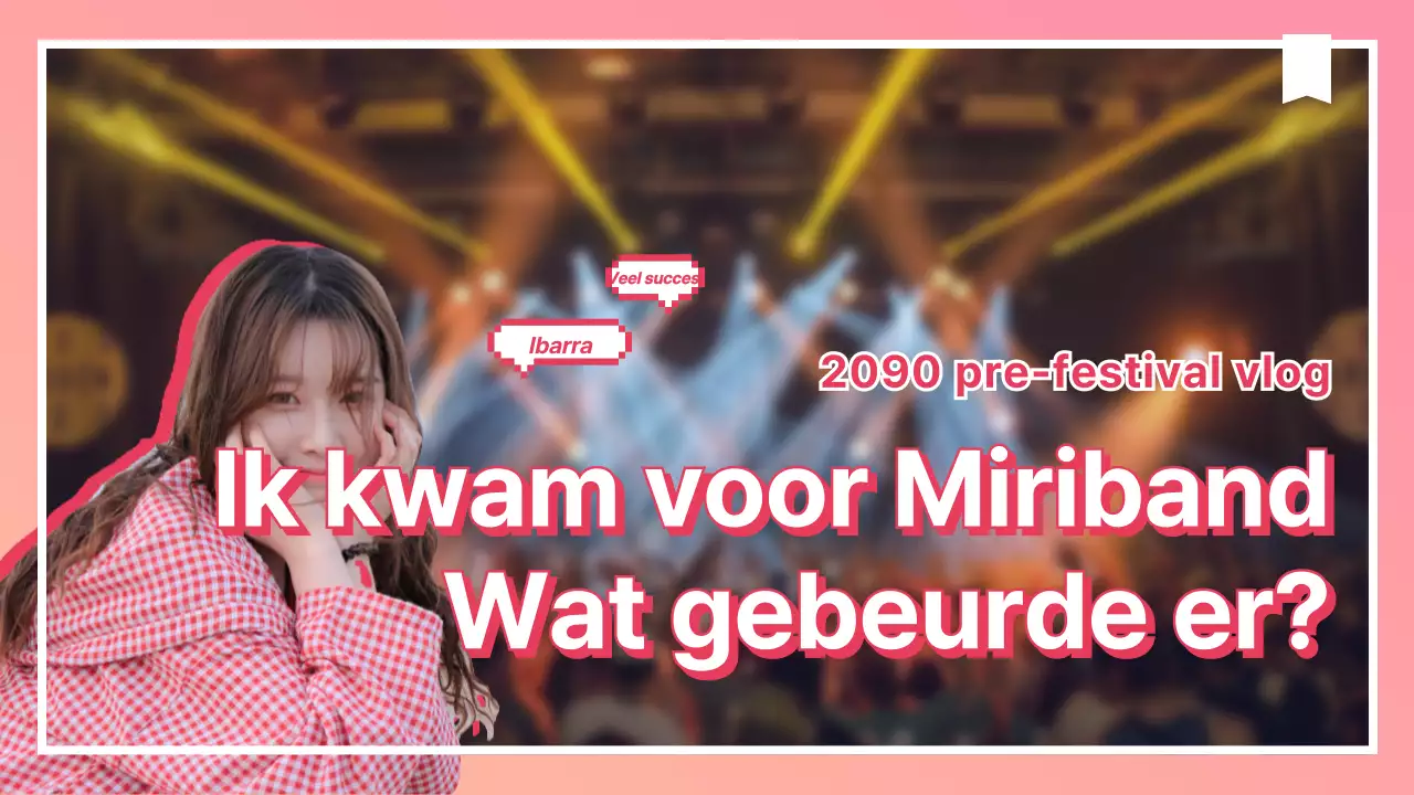 Een mooie vlog met roze en witte kleurverlopen