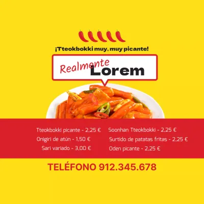 Tteokbokki realmente picante