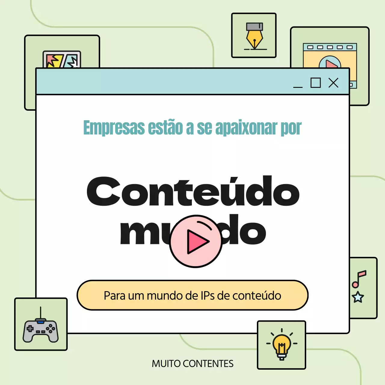 Informação de IP do conteúdo da Pastel Green